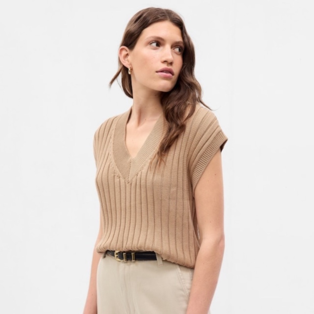 Gap Dolman Rib Sweater Vest New With Tags